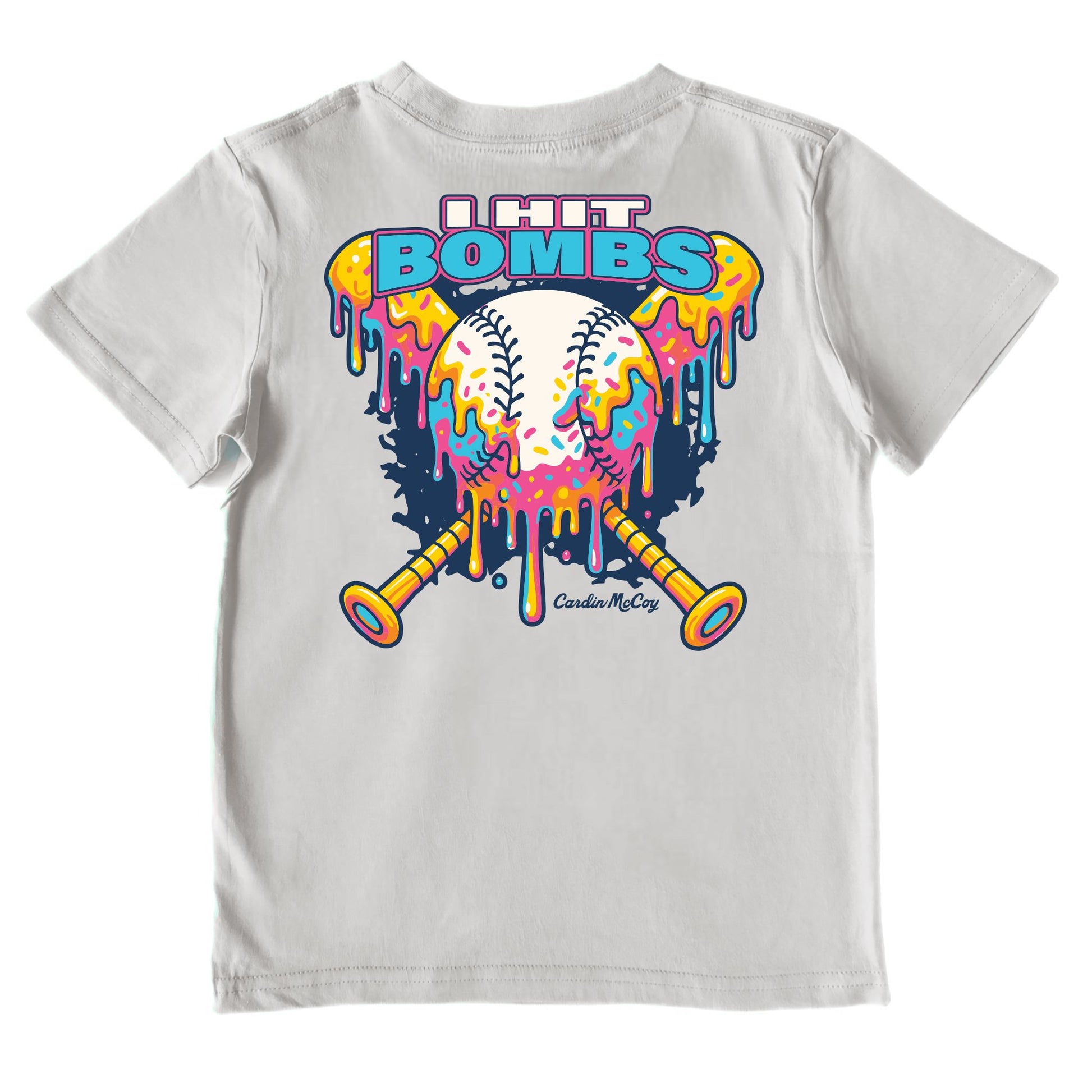 Kids' I Hit Bombs Performance Short-Sleeve Tee Short Sleeve T-Shirt Cardin McCoy Gray Mist XXS (2/3) 