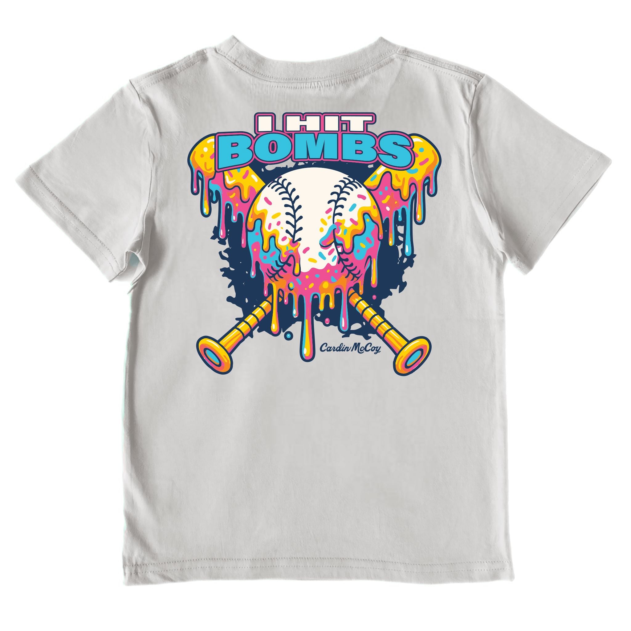 Kids' I Hit Bombs Performance Short-Sleeve Tee Short Sleeve T-Shirt Cardin McCoy Gray Mist XXS (2/3) 