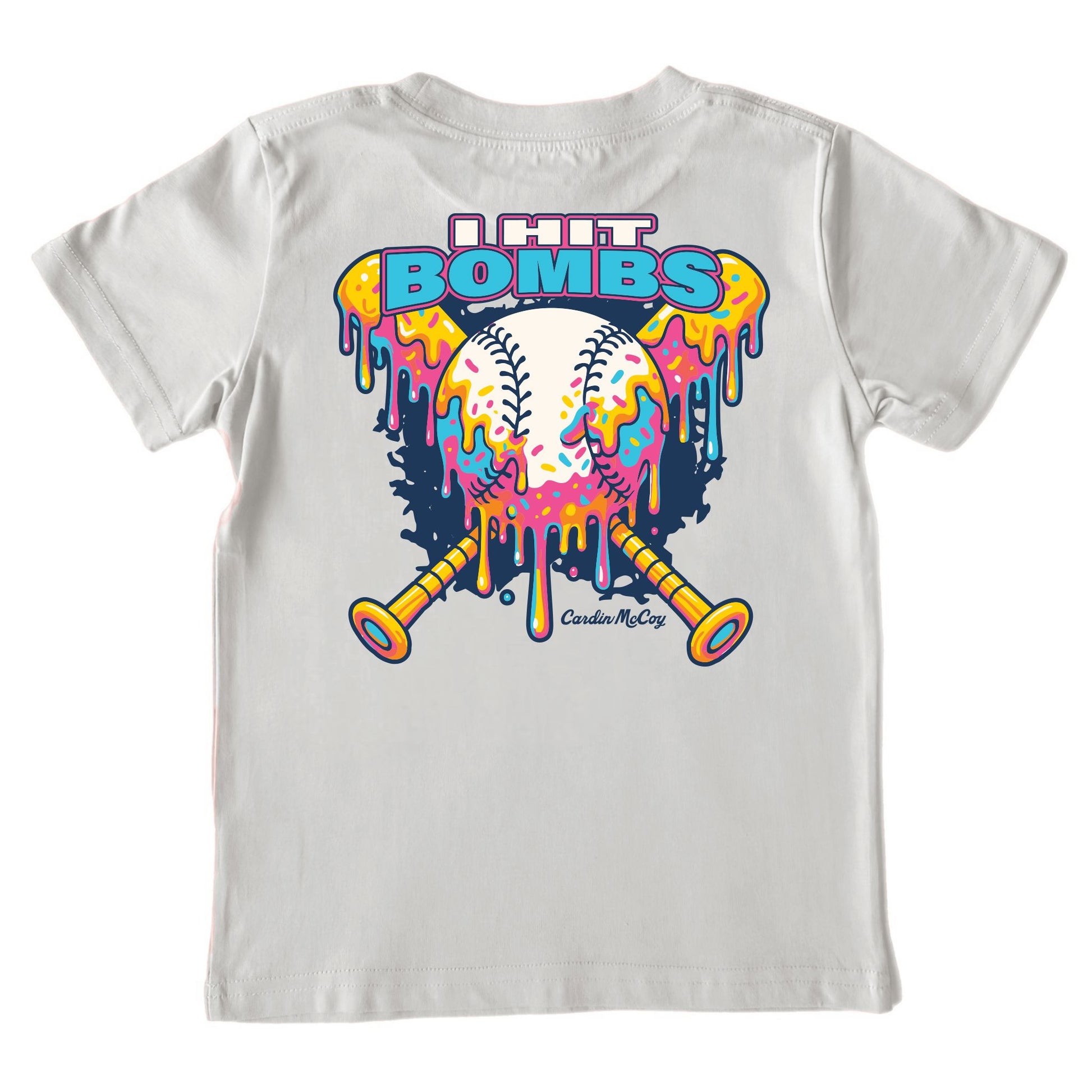 Kids' I Hit Bombs Short-Sleeve Tee Short Sleeve T-Shirt Cardin McCoy Ice Gray XXS (2/3) Pocket