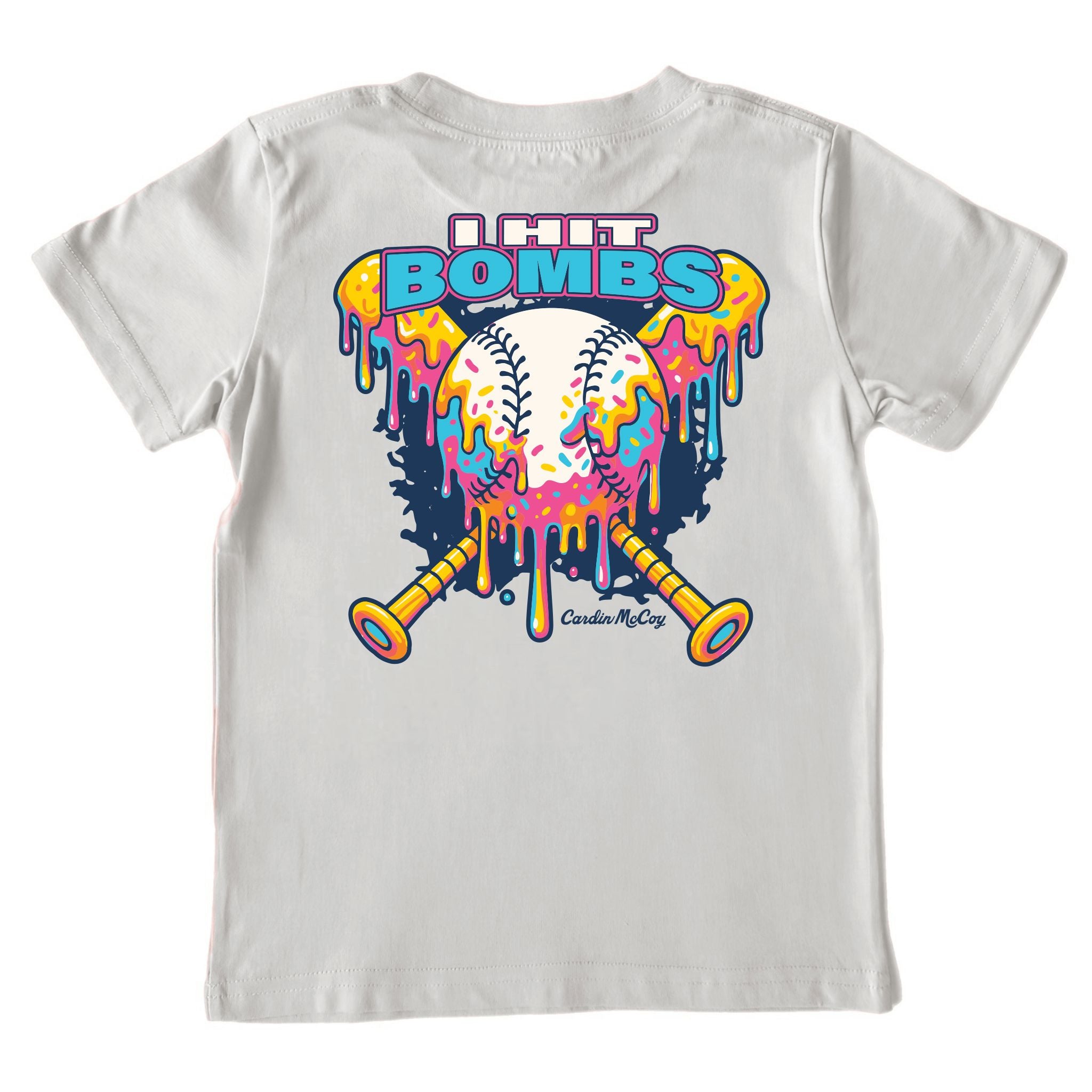 Kids' I Hit Bombs Short-Sleeve Tee Short Sleeve T-Shirt Cardin McCoy Ice Gray XXS (2/3) Pocket