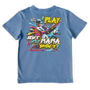 Kids' I Play But My Mama Don't Performance Short-Sleeve Tee Short Sleeve T-Shirt Cardin McCoy Captain Blue XXS (2/3) 