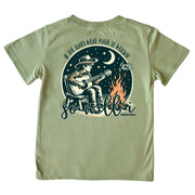 Kids' If The Stars Short-Sleeve Tee Short Sleeve T-Shirt Cardin McCoy Light Olive XXS (2/3) Pocket