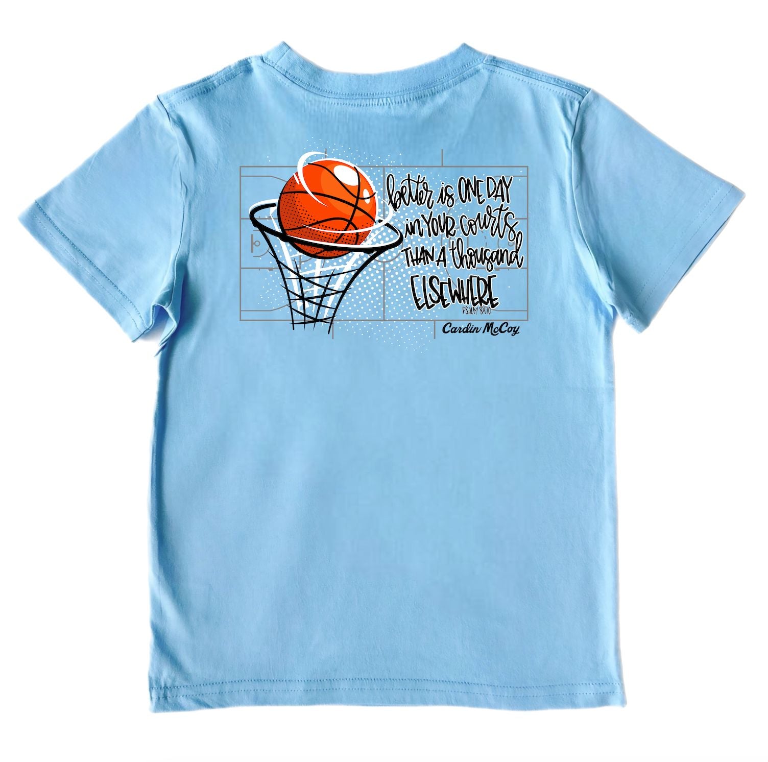 Kids' In Your Courts Short-Sleeve Tee Short Sleeve T-Shirt Cardin McCoy Light Blue XXS (2/3) Pocket