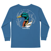 Kids' It's All About The Hunt Long-Sleeve Tee Long Sleeve T-Shirt Cardin McCoy Blue XXS (2/3) Pocket