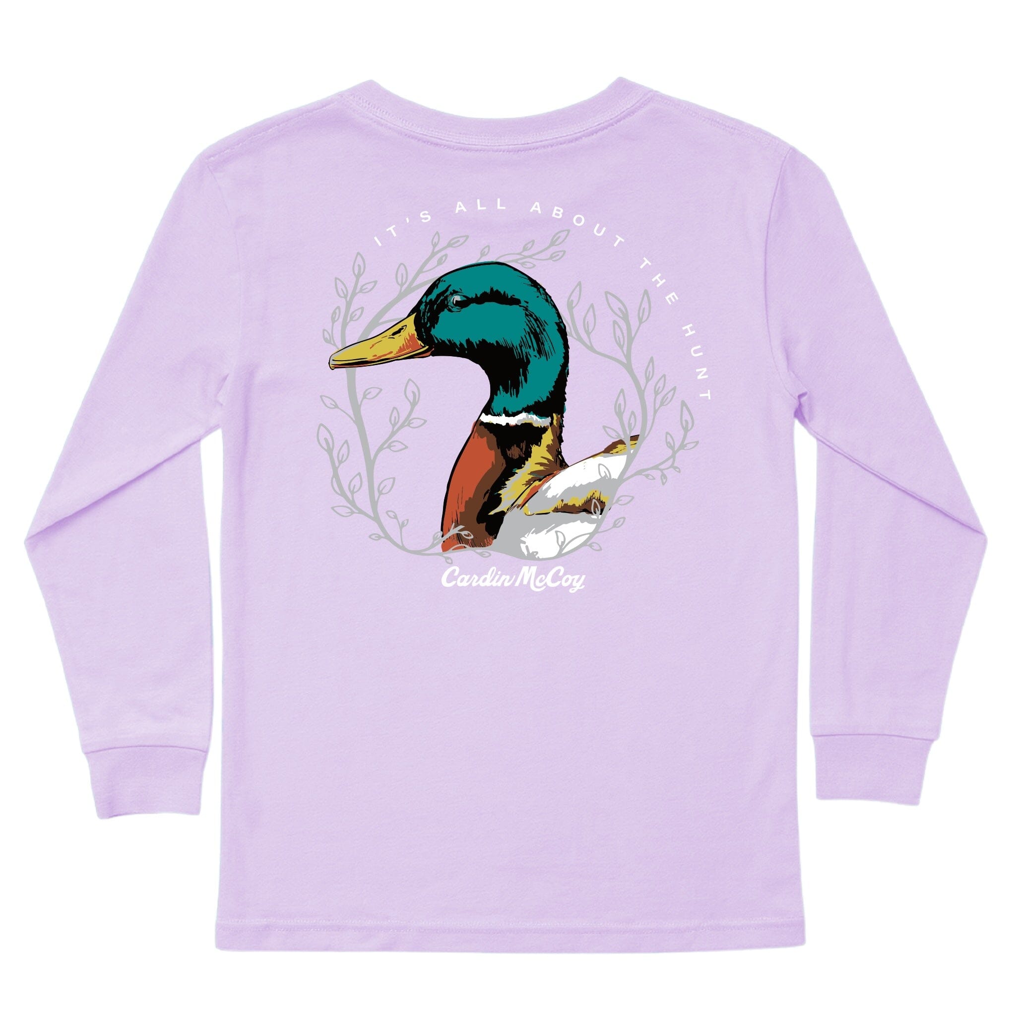 Kids' It's All About The Hunt Long-Sleeve Tee Long Sleeve T-Shirt Cardin McCoy Lavender XXS (2/3) Pocket