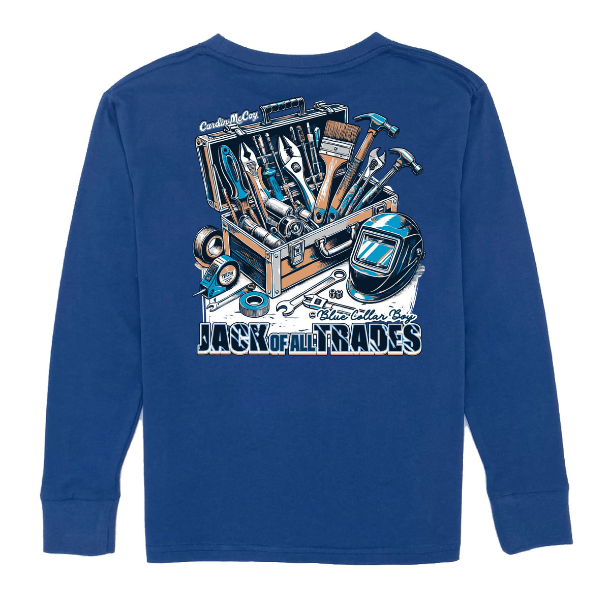 Kids' Jack of All Trades Long-Sleeve Tee Long Sleeve T-Shirt Cardin McCoy Blue XXS (2/3) Pocket