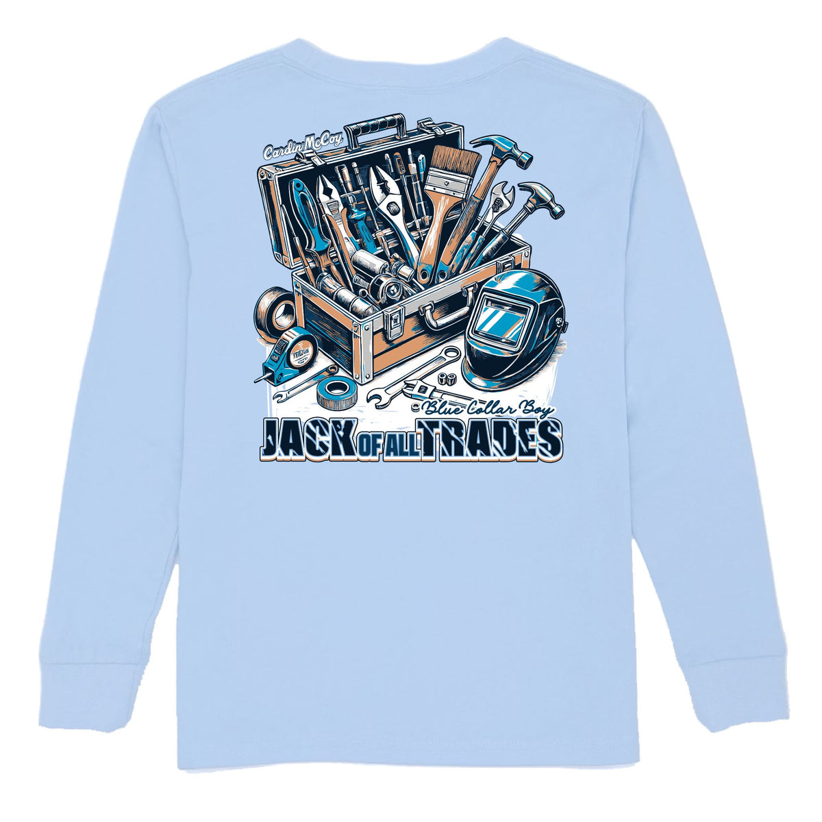 Kids' Jack of All Trades Long-Sleeve Tee Long Sleeve T-Shirt Cardin McCoy Light Blue XXS (2/3) Pocket