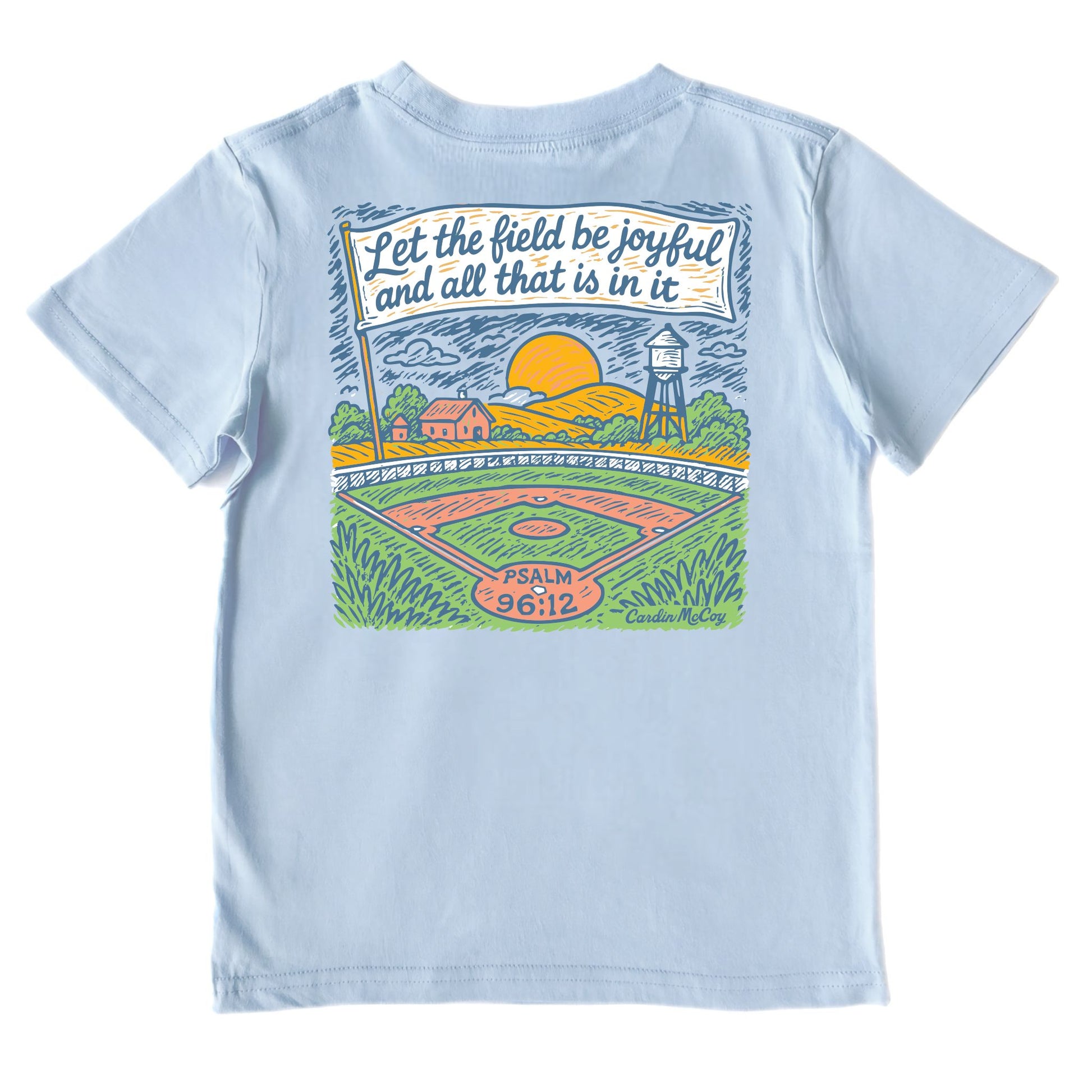 Kids' Joyful Baseball Performance Short-Sleeve Tee Short Sleeve T-Shirt Cardin McCoy Blue Sky XXS (2/3) 