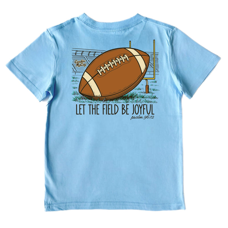 Kids' Joyful Football Short-Sleeve Tee Short Sleeve T-Shirt Cardin McCoy Light Blue XXS (2/3) No Pocket