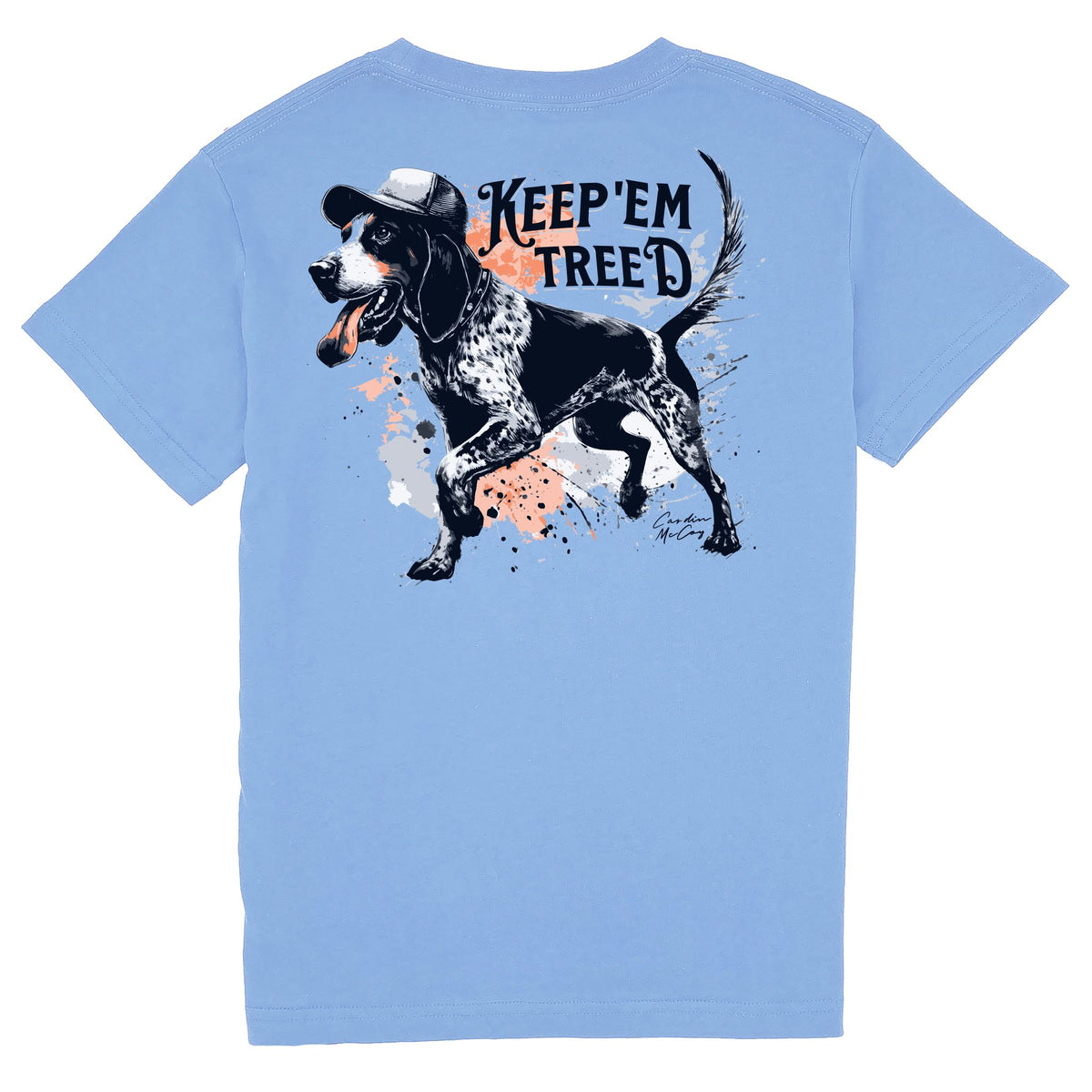 Kids' Keep Em Tree'd Short Sleeve Pocket Tee Short Sleeve T-Shirt Cardin McCoy Carolina Blue XXS (2/3) 