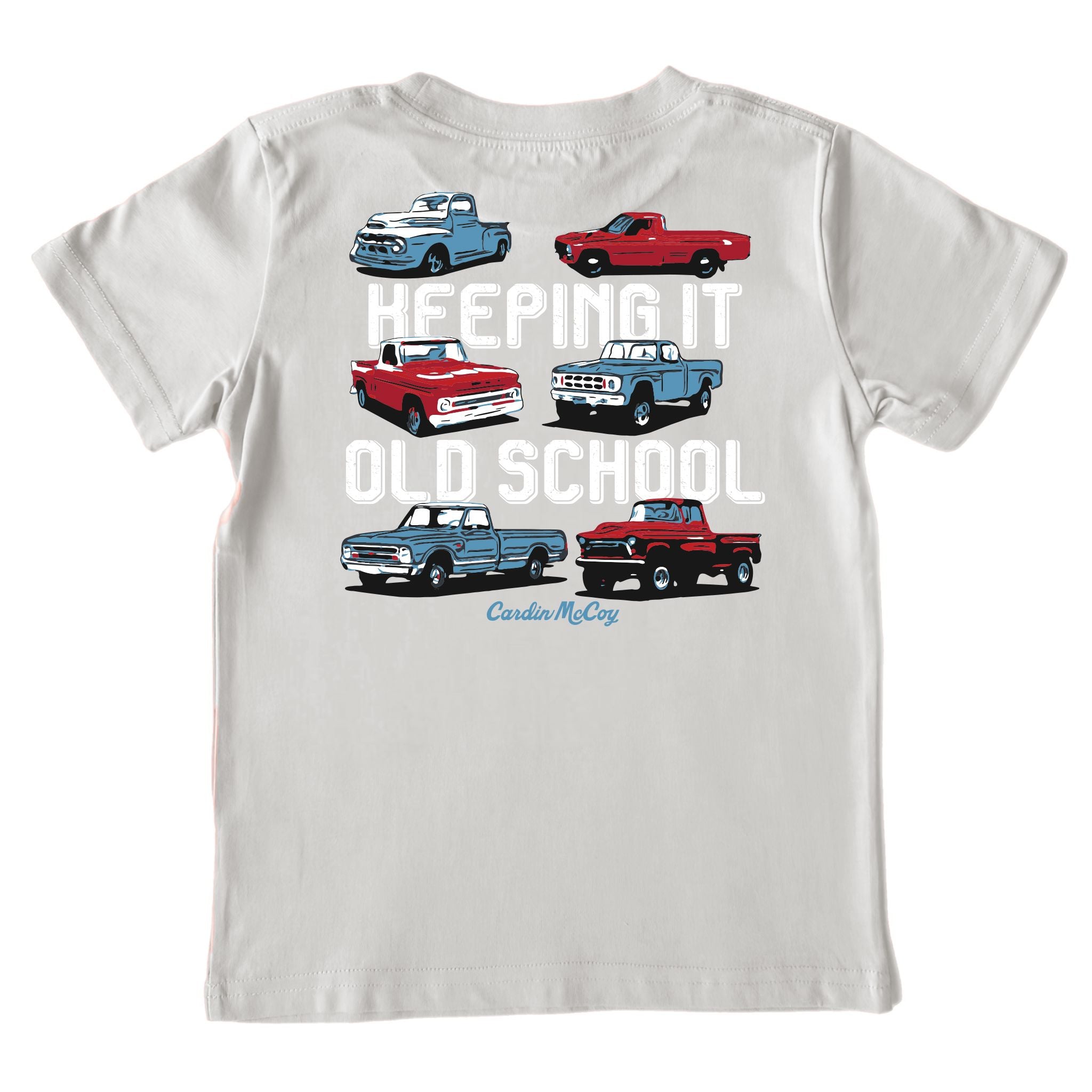 Kids' Keeping it Old School Short-Sleeve Tee Short Sleeve T-Shirt Cardin McCoy Ice Gray XXS (2/3) Pocket