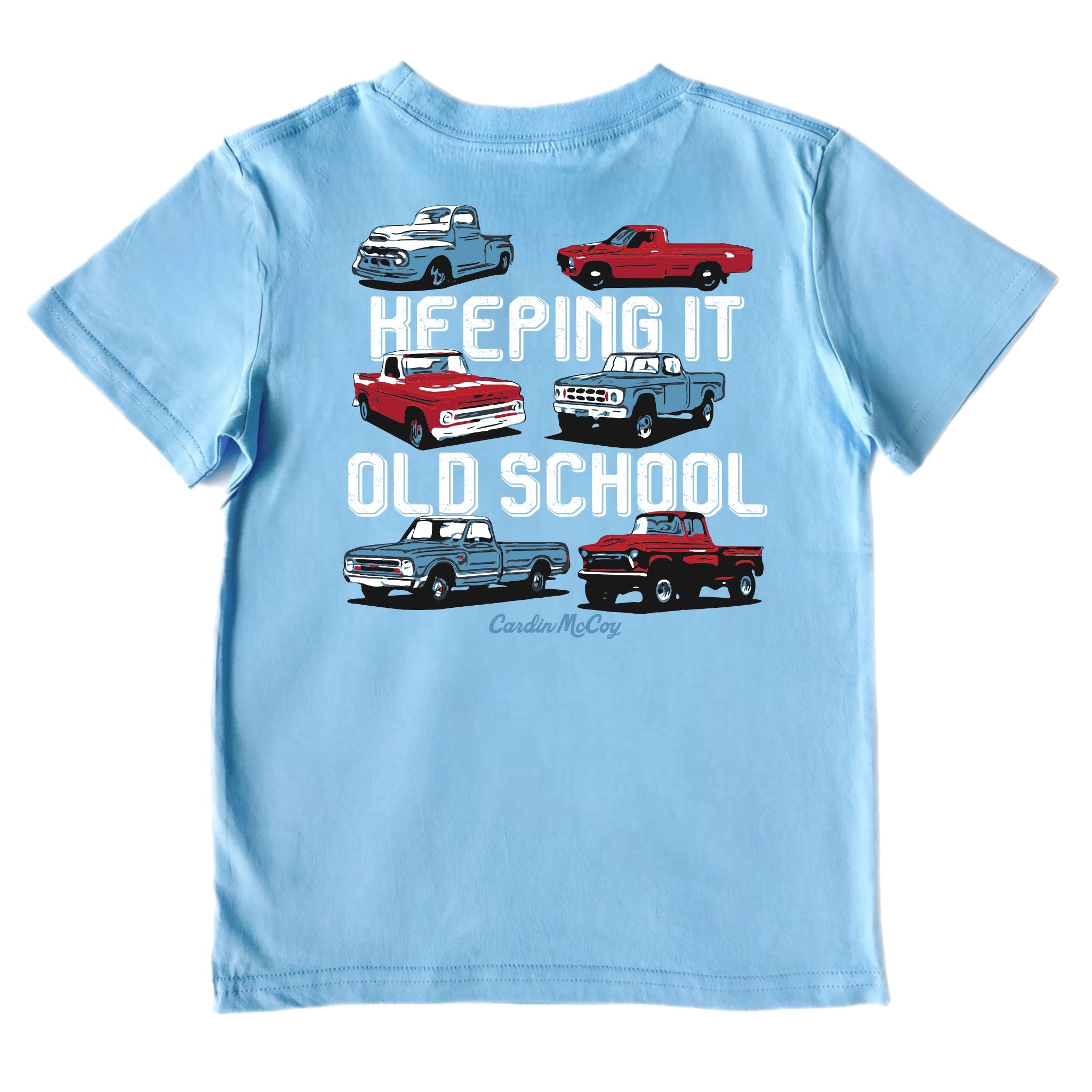 Kids' Keeping it Old School Short-Sleeve Tee Short Sleeve T-Shirt Cardin McCoy Light Blue XXS (2/3) Pocket