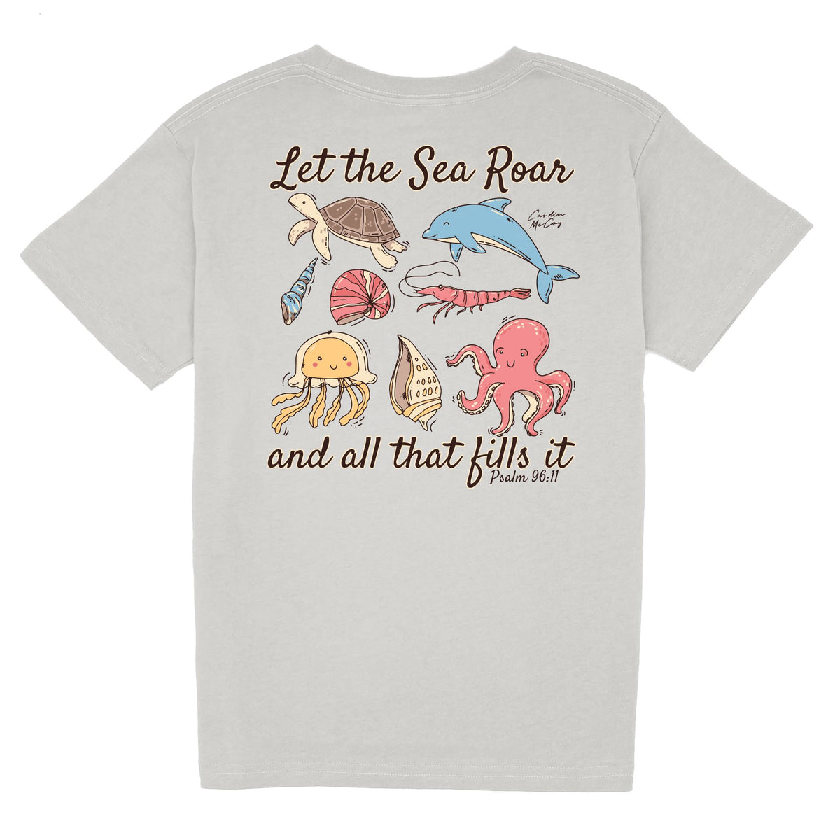 Kids' Let the Sea Short Sleeve Pocket Tee Short Sleeve T-Shirt Cardin McCoy Ice Gray XXS (2/3) 