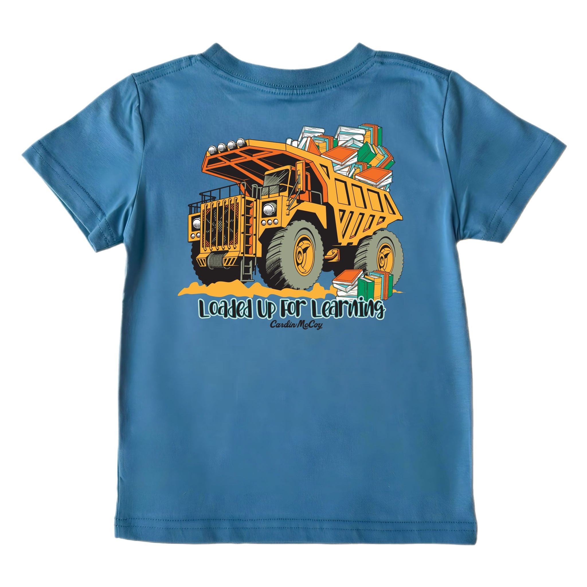 Kids' Loaded Up For Learning Short-Sleeve Tee Short Sleeve T-Shirt Cardin McCoy Blue XXS (2/3) Pocket