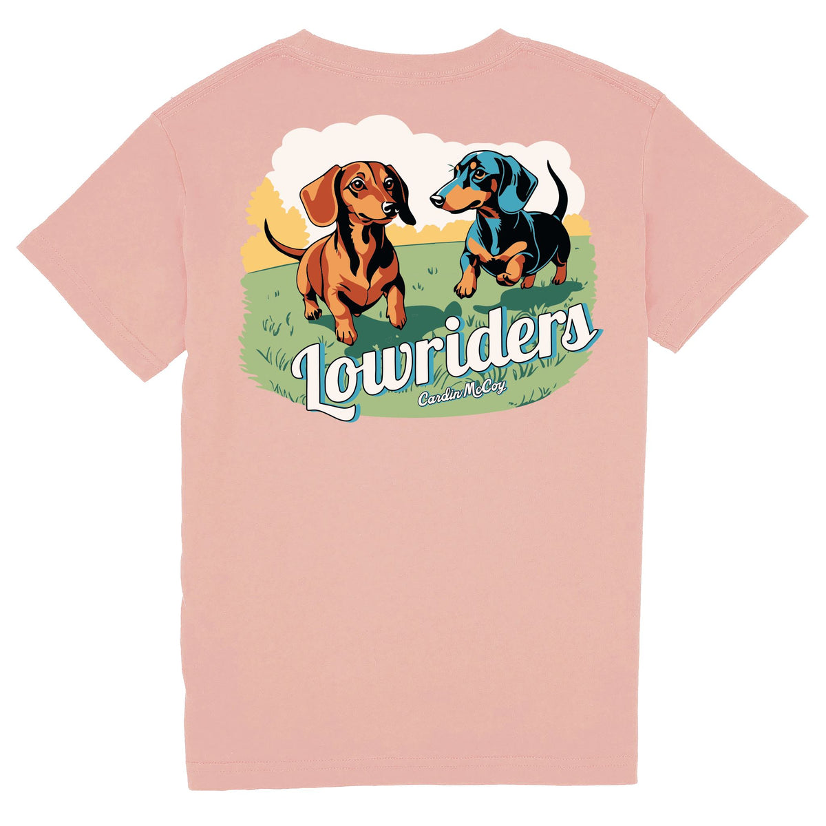 Kids' Lowriders Short Sleeve Tee Short Sleeve T-Shirt Cardin McCoy Rose Tan XS (4/5) Pocket