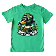 Kids' Lucky Duck Front Design Short-Sleeve Tee Short Sleeve T-Shirt Cardin McCoy 