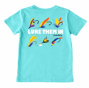 Kids' Lure Them In Short-Sleeve Tee Short Sleeve T-Shirt Cardin McCoy Teal XXS (2/3) Pocket