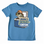 Kids' Mama's Favorite Catch Front Design Short-Sleeve Tee Short Sleeve T-Shirt Cardin McCoy Blue XXS (2/3) Front