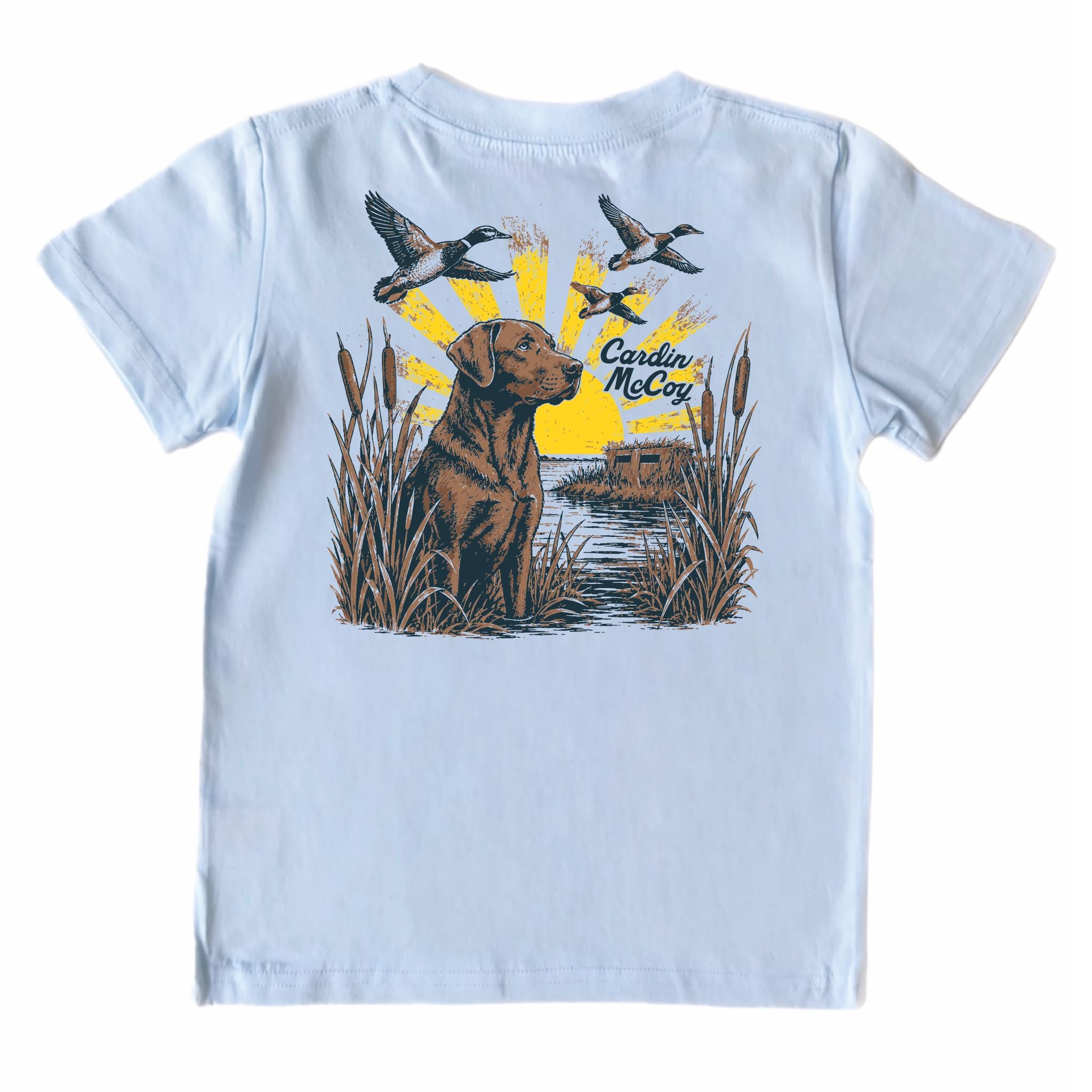Kids' Marsh Dog Short-Sleeve Tee Short Sleeve T-Shirt Cardin McCoy Cool Blue XXS (2/3) Pocket