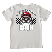 Kids' Merry Christmas Bruh Short-Sleeve Tee Short Sleeve T-Shirt Cardin McCoy Ice Gray XXS (2/3) Pocket