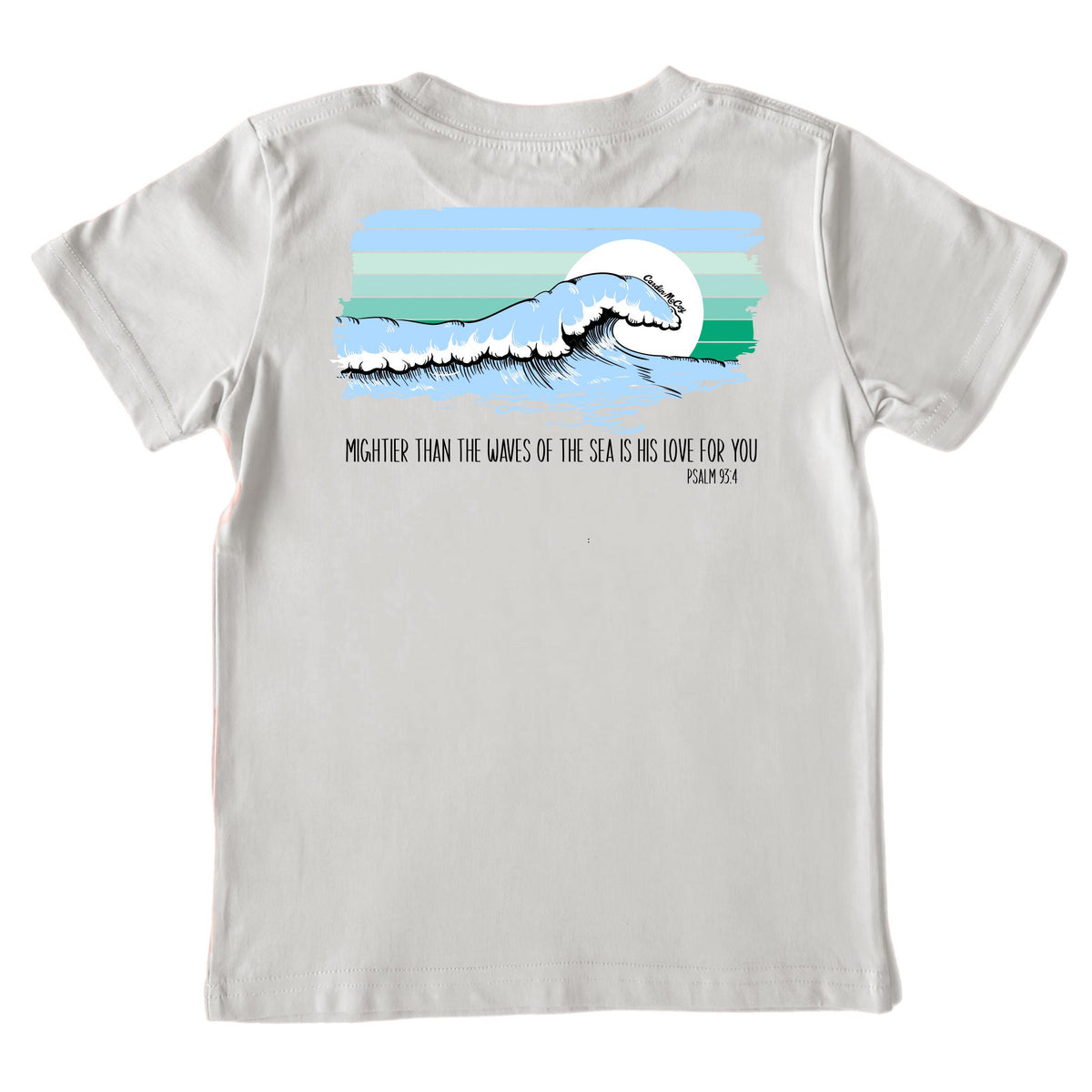 Kids' Mightier Than The Sea Short-Sleeve Tee Short Sleeve T-Shirt Cardin McCoy Ice Gray XXS (2/3) Pocket