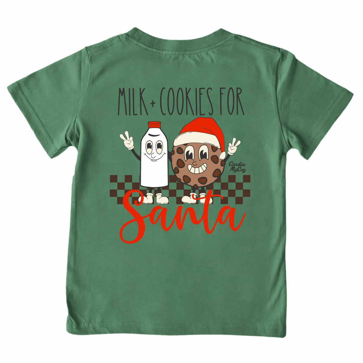 Kids' Milk & Cookies Short-Sleeve Tee Short Sleeve T-Shirt Cardin McCoy Dark Olive XXS (2/3) Pocket