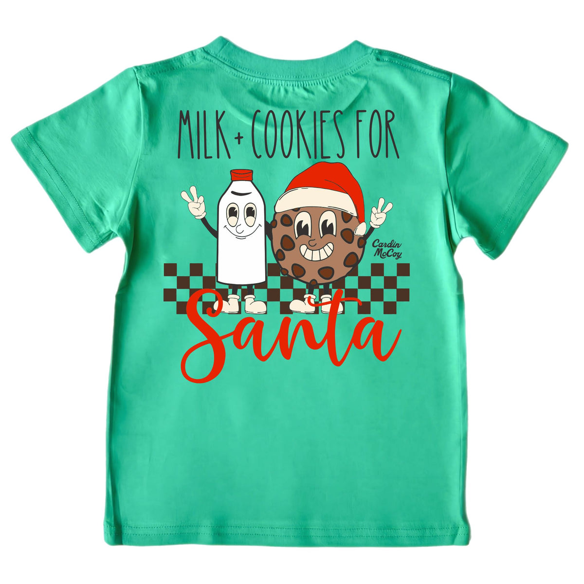 Kids' Milk & Cookies Short-Sleeve Tee Short Sleeve T-Shirt Cardin McCoy Green XXS (2/3) Pocket