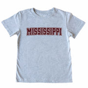 Kids' Mississippi Front Short-Sleeve Tee Short Sleeve T-Shirt Cardin McCoy Heather Gray XXS (2/3) Front