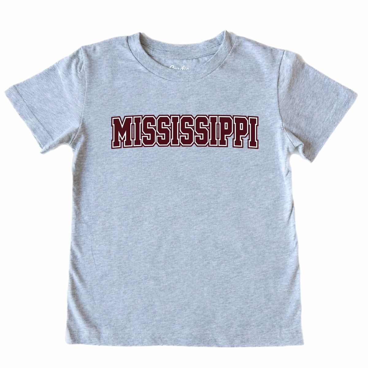 Kids' Mississippi Front Short-Sleeve Tee Short Sleeve T-Shirt Cardin McCoy Heather Gray XXS (2/3) Front