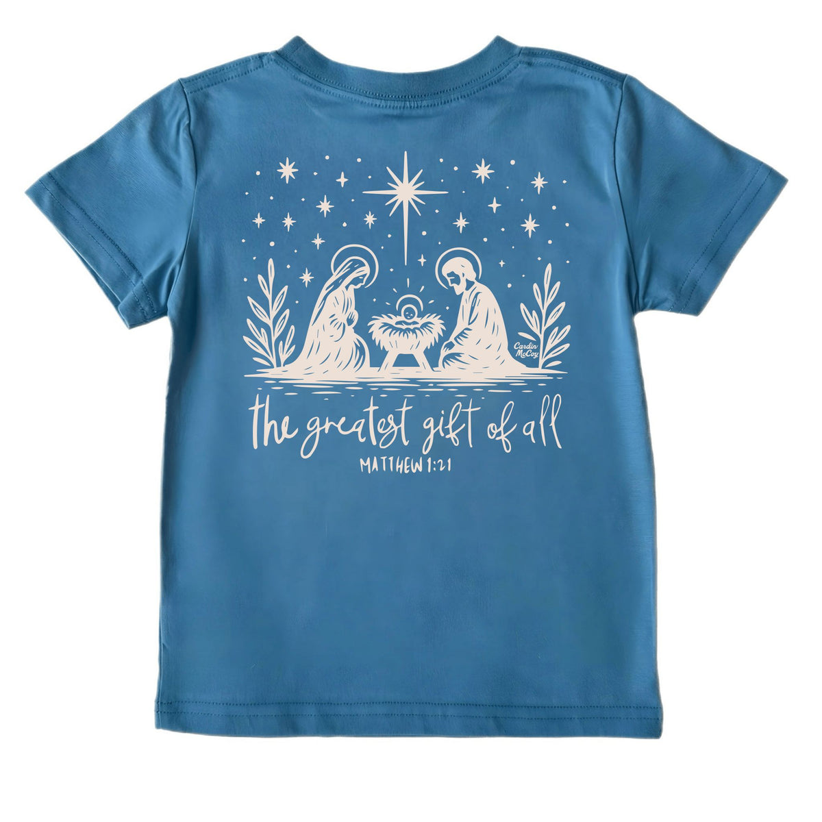 Kids' My Greatest Gift Short-Sleeve Tee Short Sleeve T-Shirt Cardin McCoy Blue XXS (2/3) Pocket