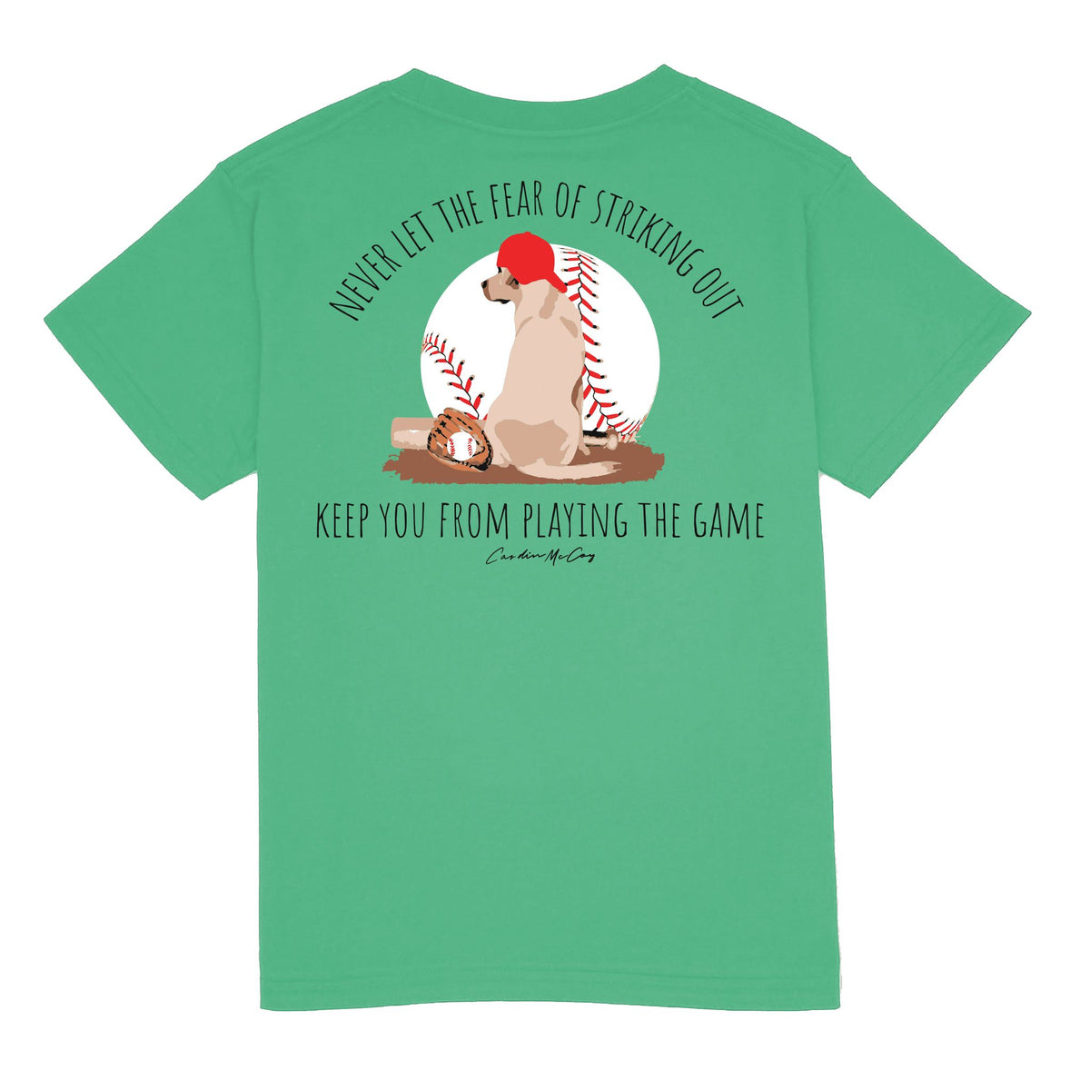 Kids' Never Let the Fear Short Sleeve Pocket Tee Short Sleeve T-Shirt Cardin McCoy Green XXS (2/3) 