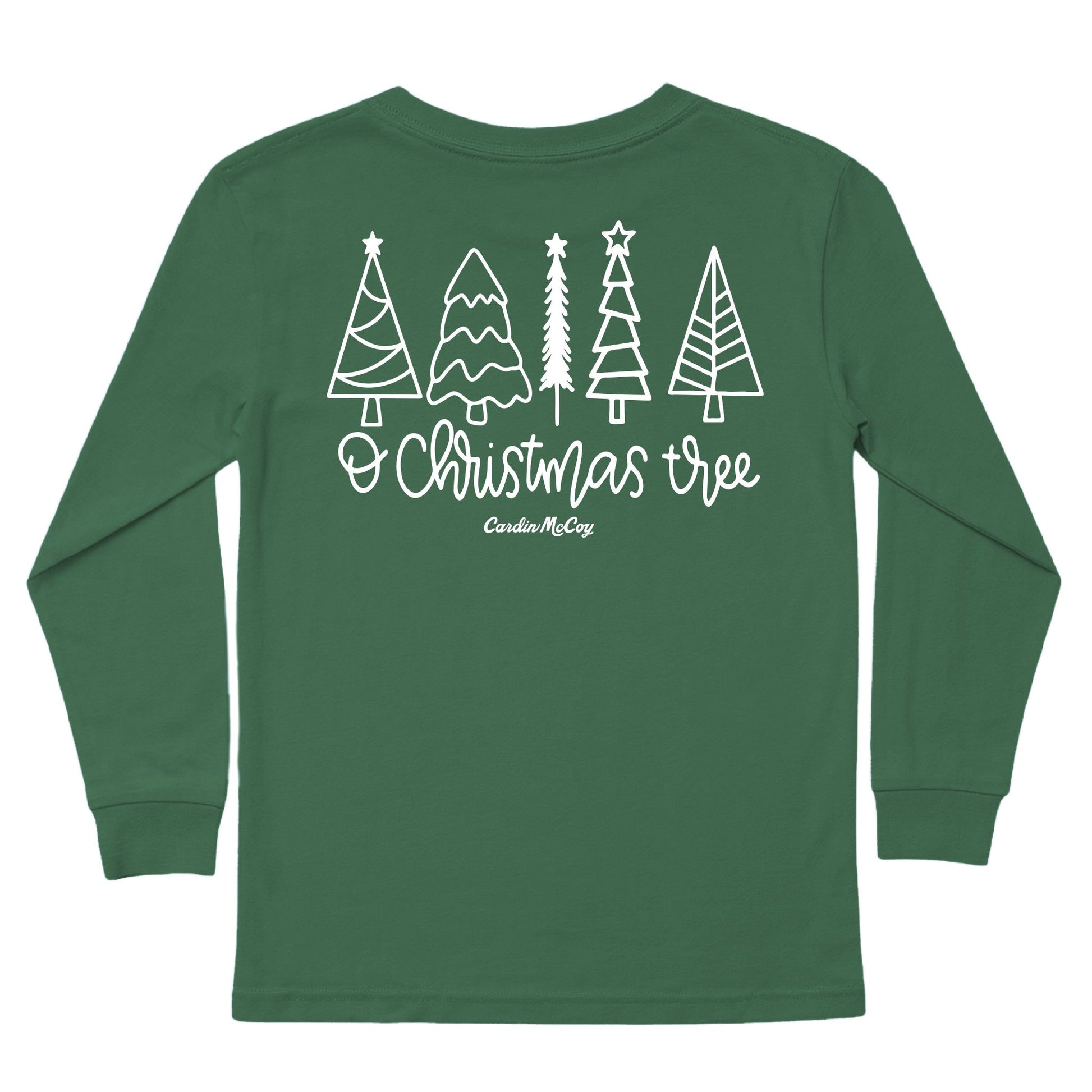 Kids' O Christmas Tree Long-Sleeve Tee Long Sleeve T-Shirt Cardin McCoy Dark Olive XXS (2/3) Pocket