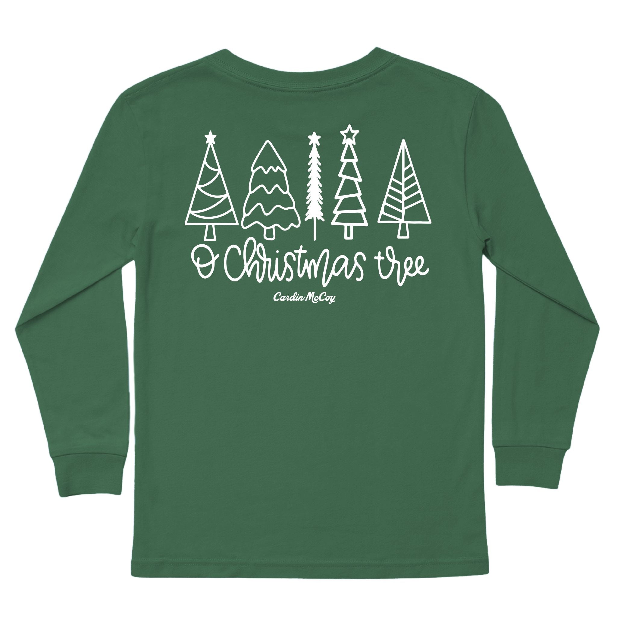Kids' O Christmas Tree Long-Sleeve Tee Long Sleeve T-Shirt Cardin McCoy Dark Olive XXS (2/3) Pocket
