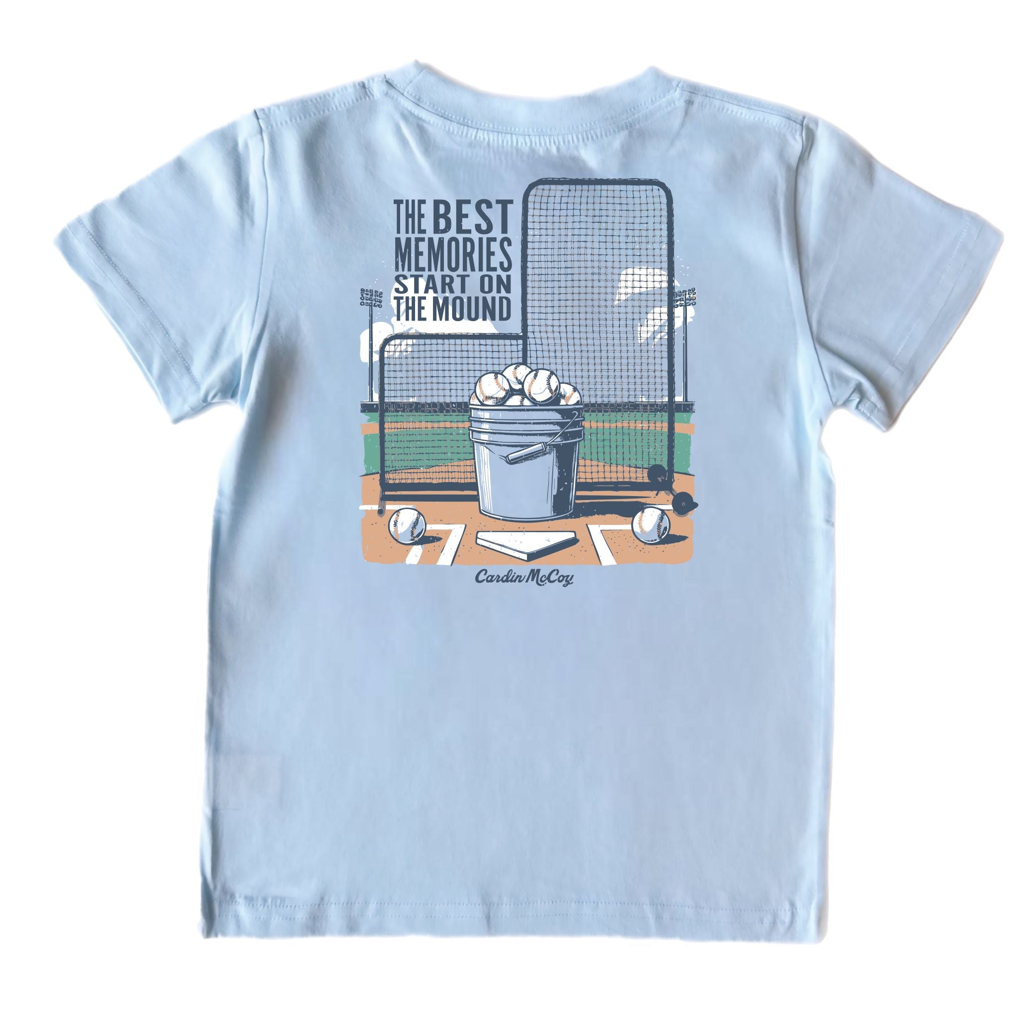 Kids' On The Mound Short-Sleeve Tee Short Sleeve T-Shirt Cardin McCoy Cool Blue XXS (2/3) Pocket