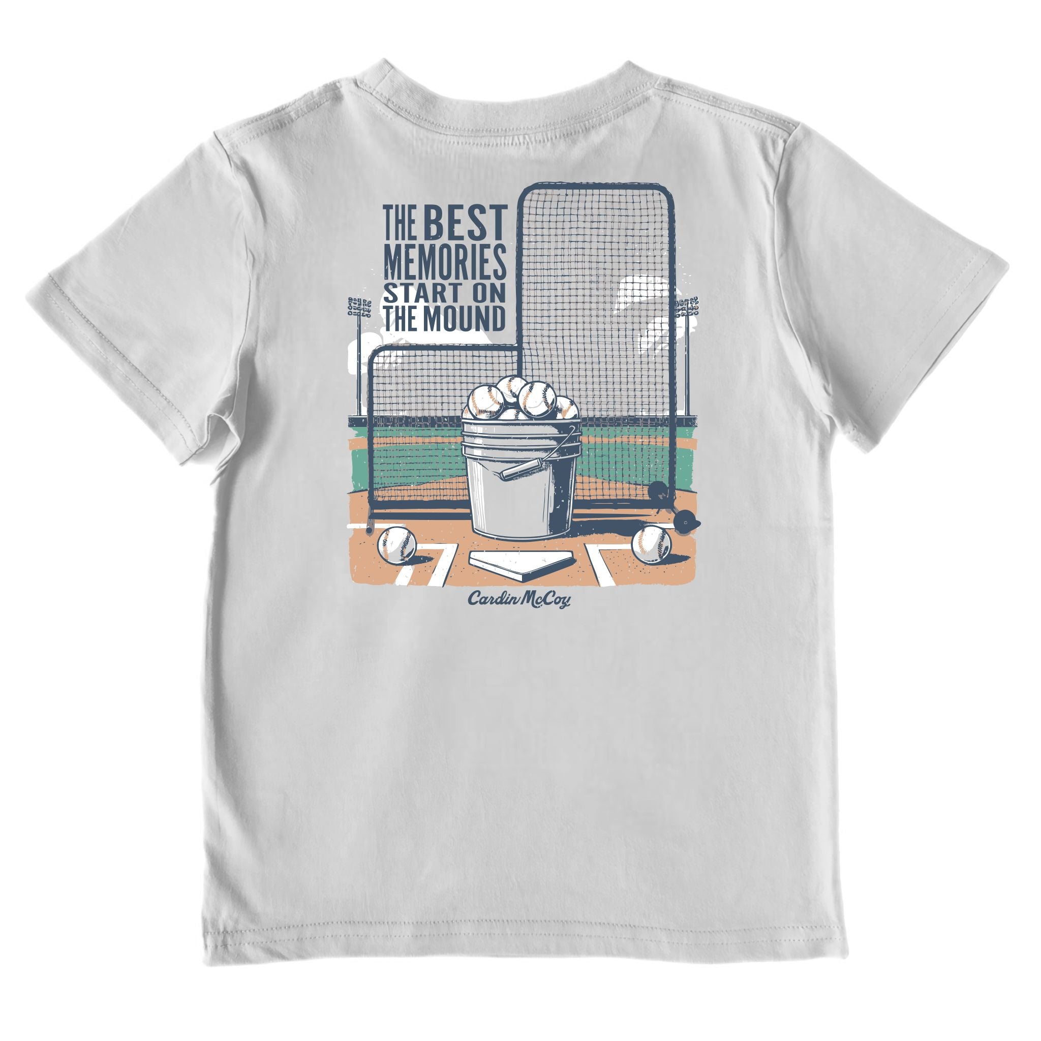 Kids' On The Mound Short-Sleeve Tee Short Sleeve T-Shirt Cardin McCoy Ice Gray XXS (2/3) Pocket