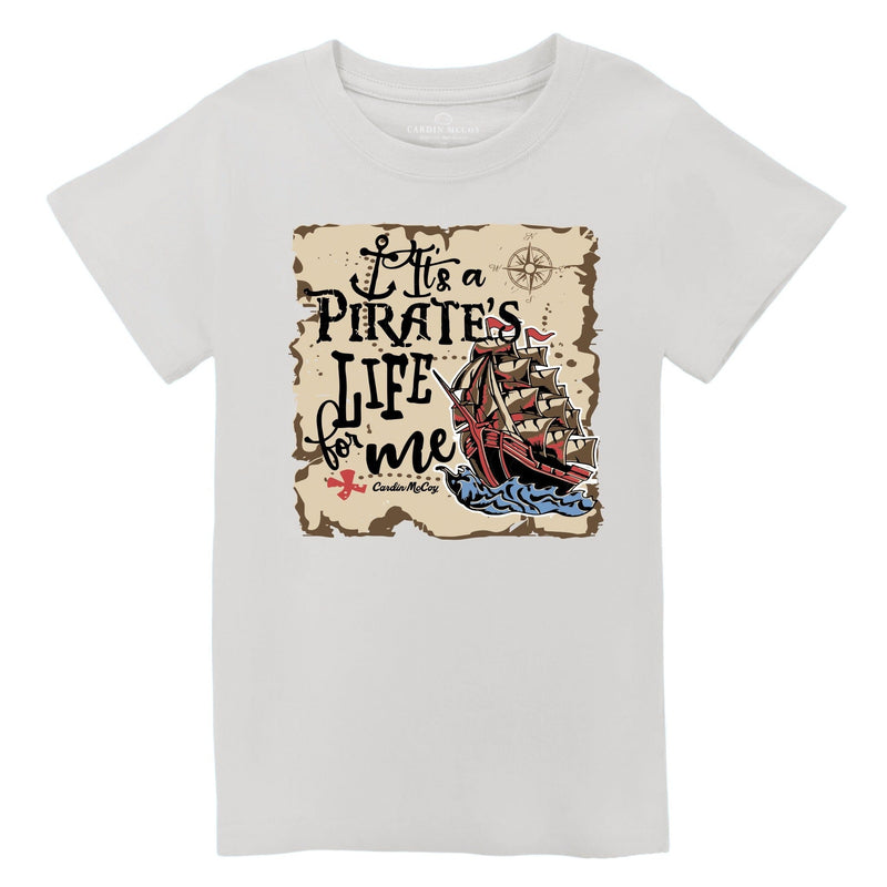 Kids' Pirates Life Front Short Sleeve Pocket Tee Short Sleeve T-Shirt Cardin McCoy Ice Gray No Pocket XXS (2/3) 