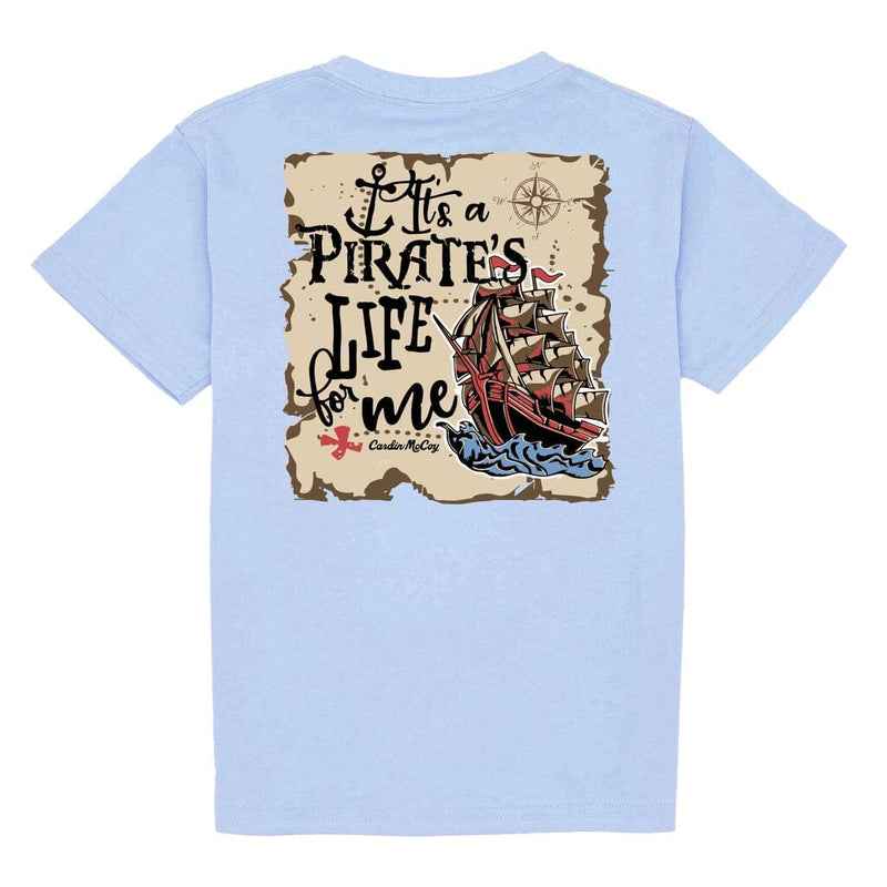 Kids' Pirates Life Short Sleeve Pocket Tee Short Sleeve T-Shirt Cardin McCoy Light Blue XXS (2/3) 