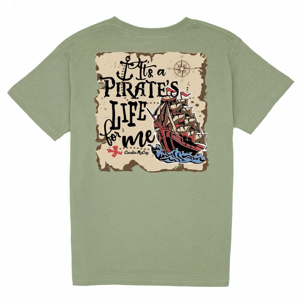 Kids' Pirates Life Short Sleeve Pocket Tee Short Sleeve T-Shirt Cardin McCoy Light Olive XXS (2/3) 