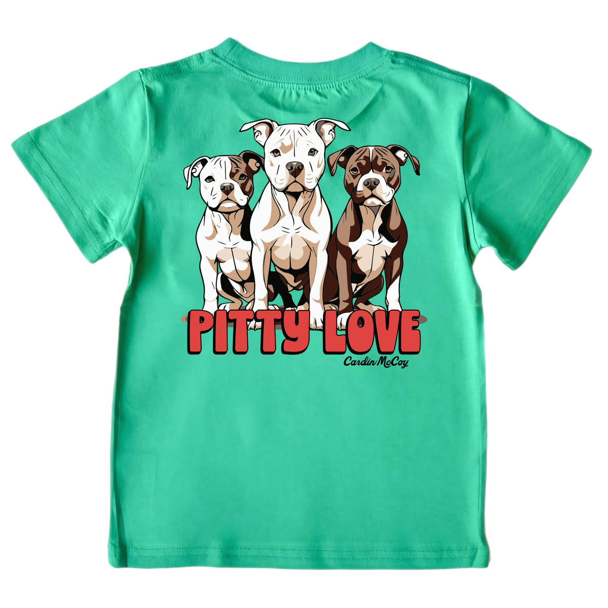 Kids' Pitty Love Short-Sleeve Tee Short Sleeve T-Shirt Cardin McCoy Green XXS (2/3) Pocket