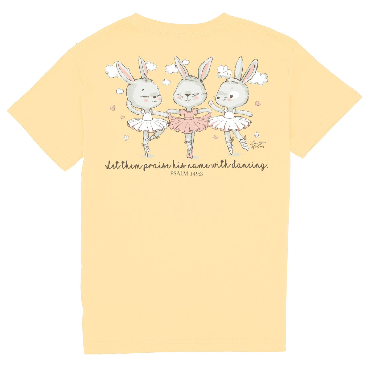 Kids' Praise His Name Dancing Short Sleeve Pocket Tee Short Sleeve T-Shirt Cardin McCoy Butter XXS (2/3) 