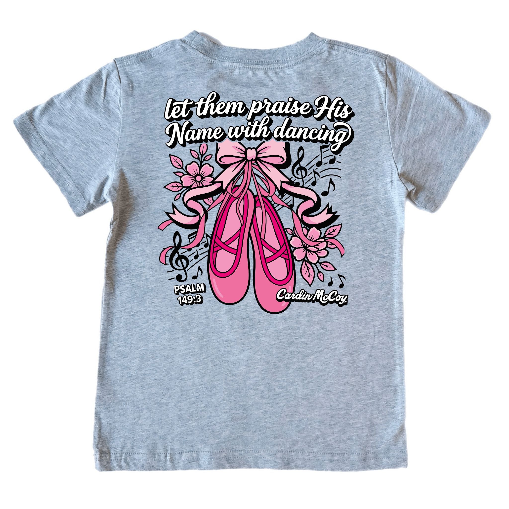 Kids' Praise With Dancing Short-Sleeve Tee Short Sleeve T-Shirt Cardin McCoy Heather Gray XXS (2/3) Pocket