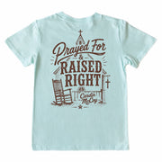 Kids' Prayed For Short-Sleeve Tee Short Sleeve T-Shirt Cardin McCoy Blue Mint XXS (2/3) Pocket