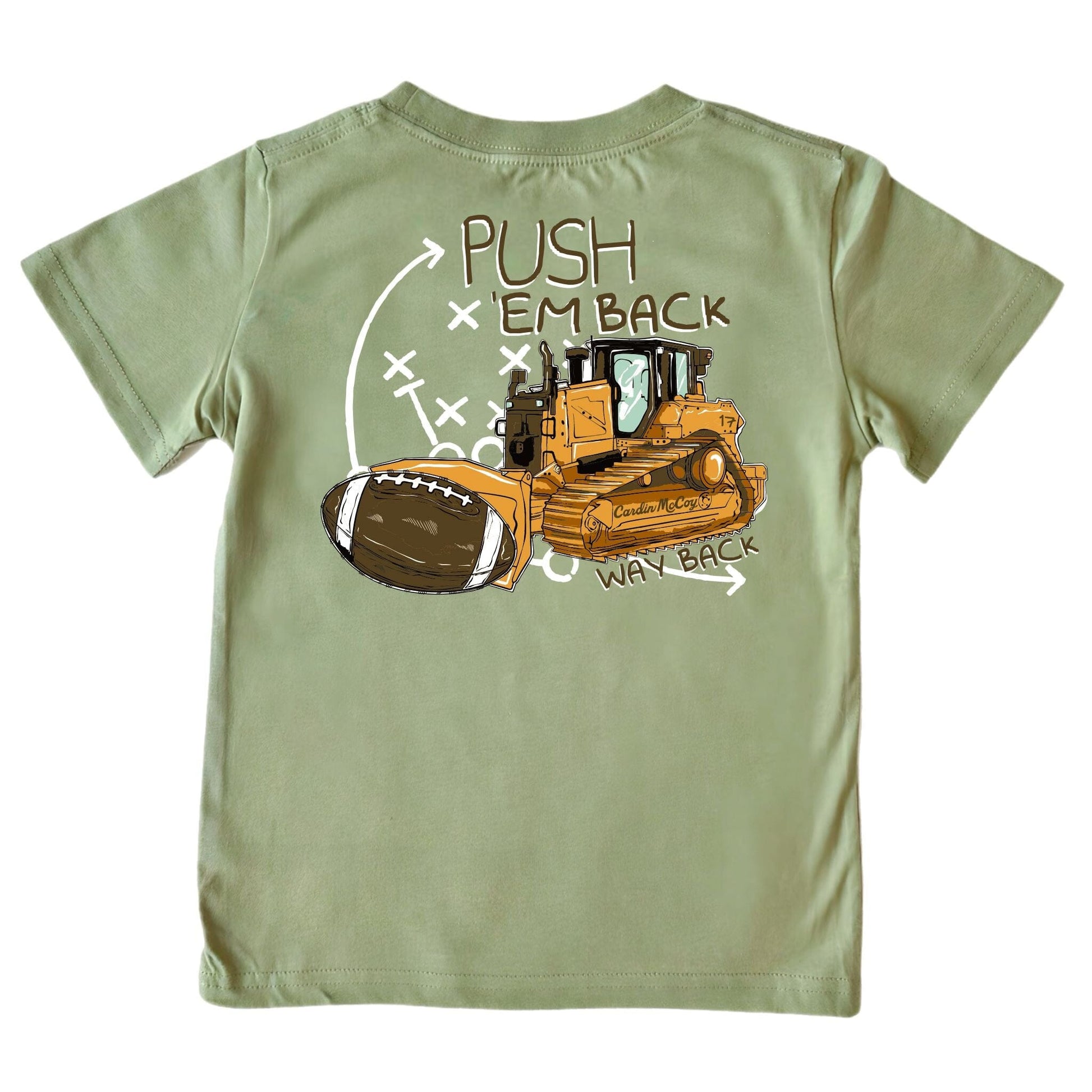 Kids' Push Em Back Short-Sleeve Tee Short Sleeve T-Shirt Cardin McCoy Light Olive XXS (2/3) Pocket