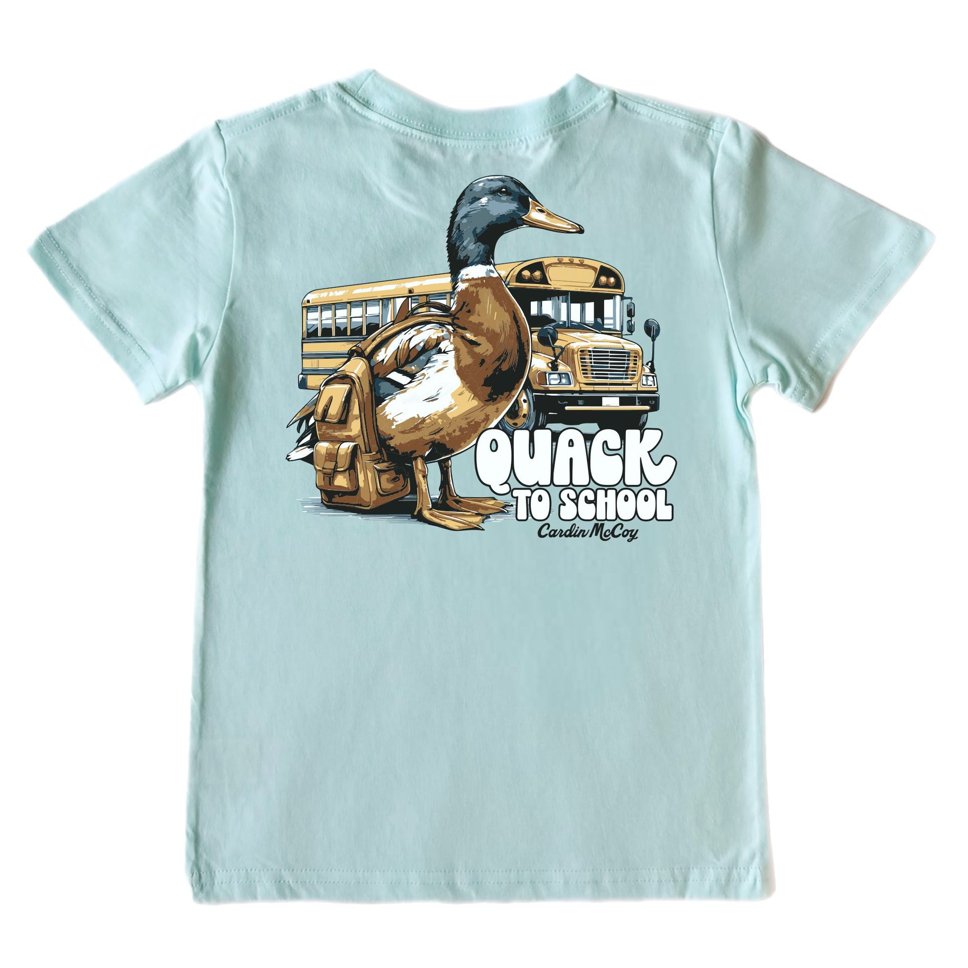 Kids' Quack to School Short-Sleeve Tee Short Sleeve T-Shirt Cardin McCoy Blue Mint XXS (2/3) Pocket