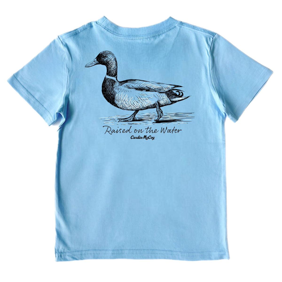 Kids' Raised on the Water Short-Sleeve Tee Short Sleeve T-Shirt Cardin McCoy Light Blue XXS (2/3) Pocket