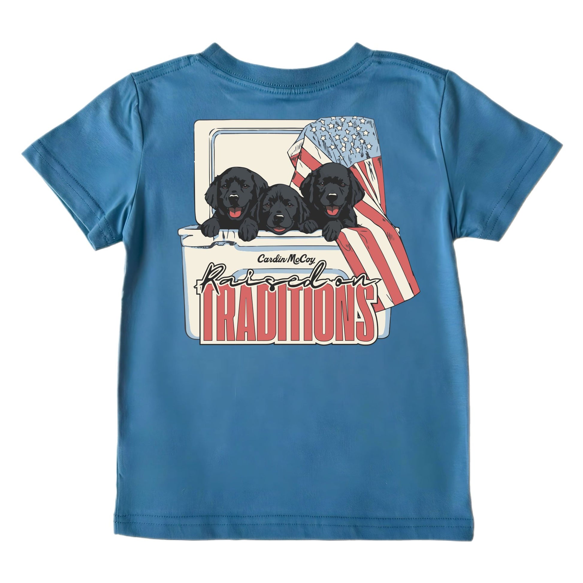 Kids' Raised on Tradition Short-Sleeve Tee Short Sleeve T-Shirt Cardin McCoy Blue XXS (2/3) Pocket
