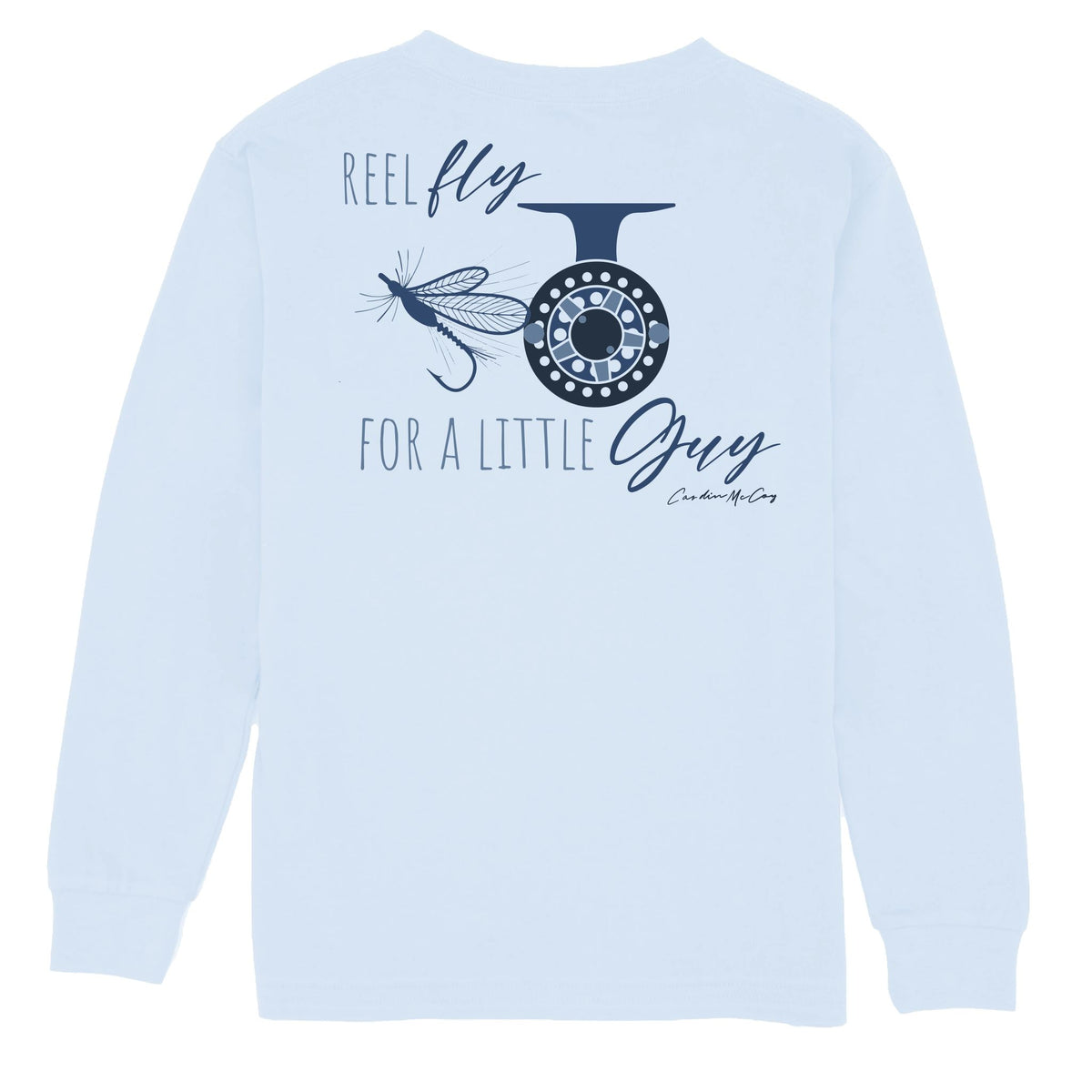 Kids' Reel Fly Long Sleeve Pocket Tee Long Sleeve T-Shirt Cardin McCoy Cool Blue XXS (2/3) 