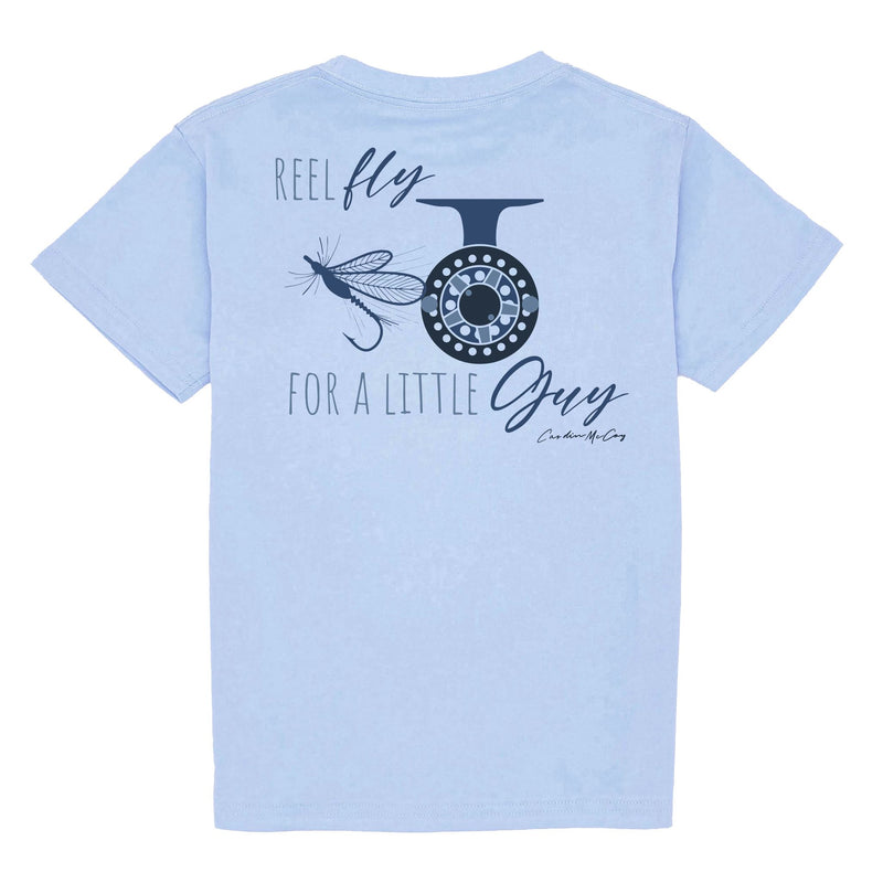 Kids' Reel Fly Short Sleeve Pocket Tee Short Sleeve T-Shirt Cardin McCoy Light Blue XXS (2/3) 