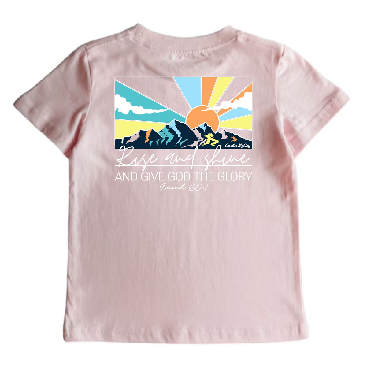 Kids' Rise and Shine Short-Sleeve Tee Short Sleeve T-Shirt Cardin McCoy Light Pink XXS (2/3) Pocket