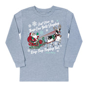 Kids' Santa Cow Front Long-Sleeve Tee Long Sleeve T-Shirt Cardin McCoy Heather Gray XXS (2/3) No Pocket